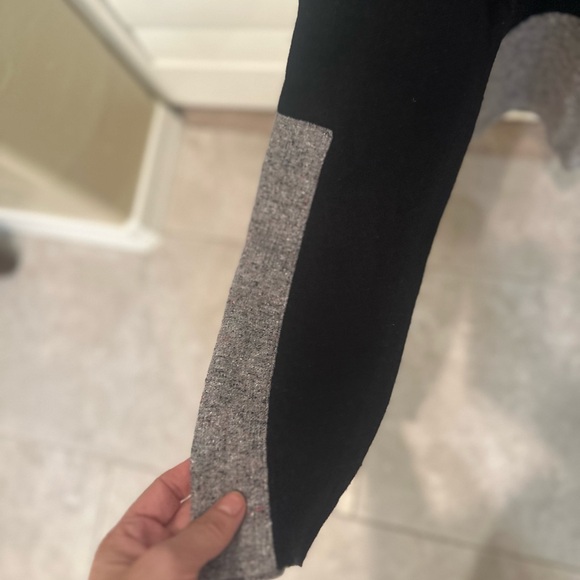 J. Crew Cashmere & Wool blend/ Black and Gray Crew Neck Sweater - Picture 5 of 9